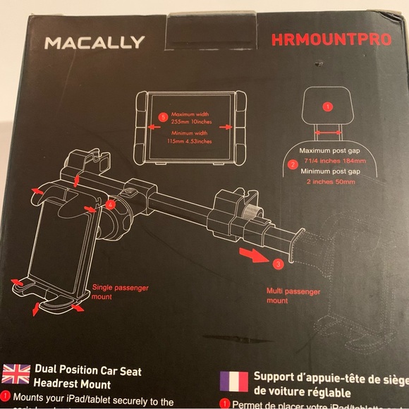 In-Car Black Tablet Holder for Rear Entertainment - Picture 5 of 6